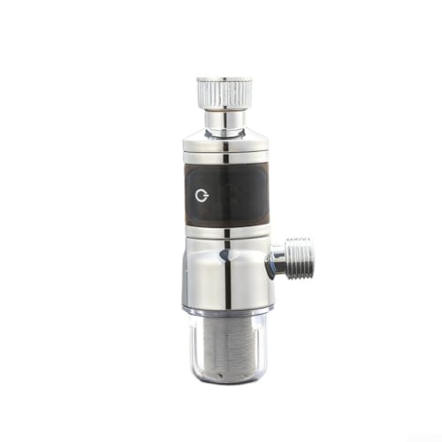 Cabezal de ducha combinado de termostato y filtro con sensor de temperatura digital, pantalla LED grande, filtración 40, filtro de acero inoxidable reutilizable para agua limpia