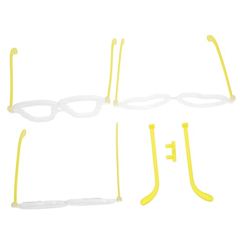 Abaodam 20 Pack Diy Glow Glasses Connectors Neon Light up Glasses Kit for Party Performance Diy Craft