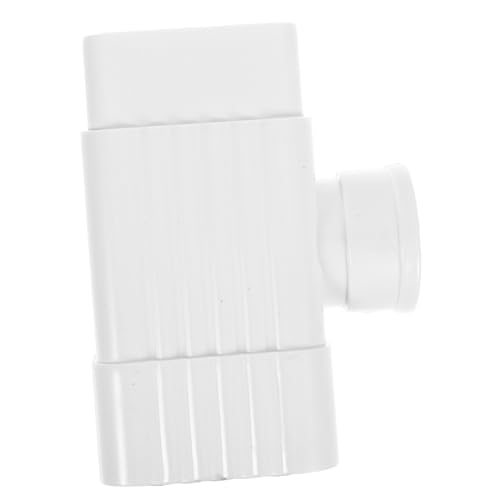 Veemoon Sistema De Caída De Agua De Pvc Adaptador De Tubería De Drenaje Sujetadores De Bajante Conector De Conversión De Bajante Accesorios Para Bajantes Blanco De Polivinilo