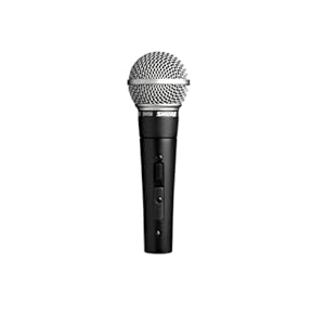 Shure SM58 Pro XLR Dynamic Microphone with On/Off Switch – Professional Studio & Live Performance Cardioid Mic for Vocals, Podcasting, and Recording (SM58S)