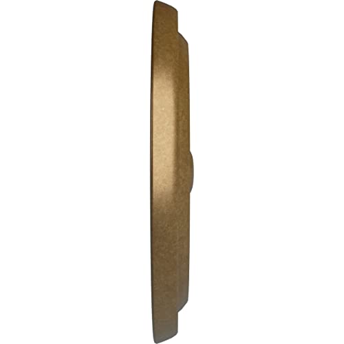 Image of 9 5 /8 inchOD x 1 1 /8 inchP Maria Ceiling Medallion (Fits Canopies up to 1 3 /4 inch), Pale Gold