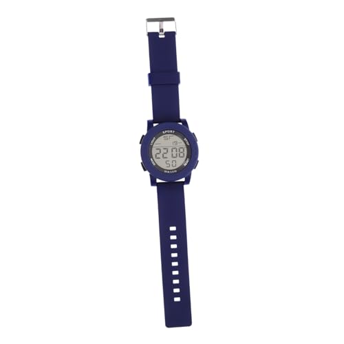 CONGARTENO Reloj Digital Electrónico Resistente al Agua con Correa Ajustable para Estudiantes Multifunción con Alarma Fecha y Semana Diseño Sencillo y Versátil Azul