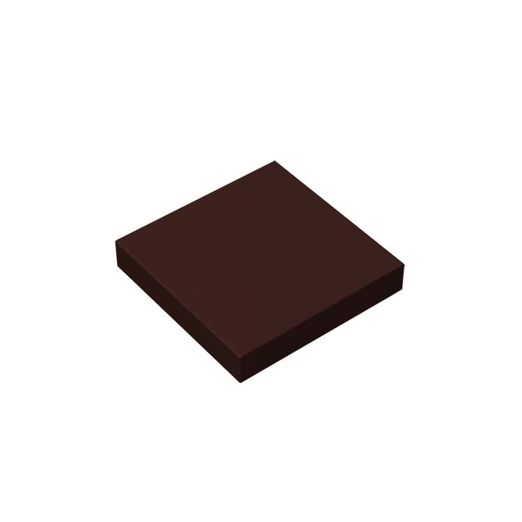 Ladrillo clásico 2 x 2, 100 piezas, compatible con Lego Brick 3068, juego creativo – 100% compatible con Lego y todas las grandes marcas de bloques de construcción, colores: Brown Date
