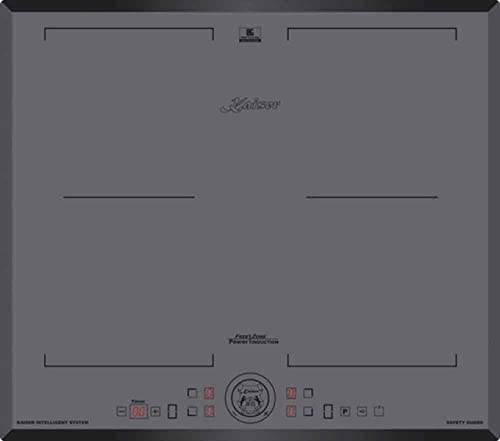 Kaiser Herdset EH 6726 AD + KCT 6730 FIG, Retro Einbau Backofen 80L, Elektro Backofenset + Exklusives Einbau Induktions Kochfeld 60 cm, Quick Heat, 4 Kochzonen, Anthrazitfarbiges Glas, FlexZone – Bild 8