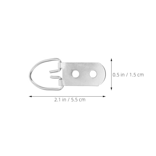 Image of 1set Heavy-Duty d Picture Hangers Screws for Securely Hanging Frames Artwork and Mirrors Versatile Picture Hanging Hardware for Easy Installation and Neat Organization