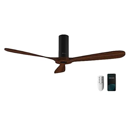 Foto di Cecotec Ventilatore da Soffitto con Telecomando e Wifi EnergySilence Aero 5500 Black Aqua Connected. 40 W, Diametro 52”, 3 Pale, Protezione IP44, Modalità inverno-estate, Timer