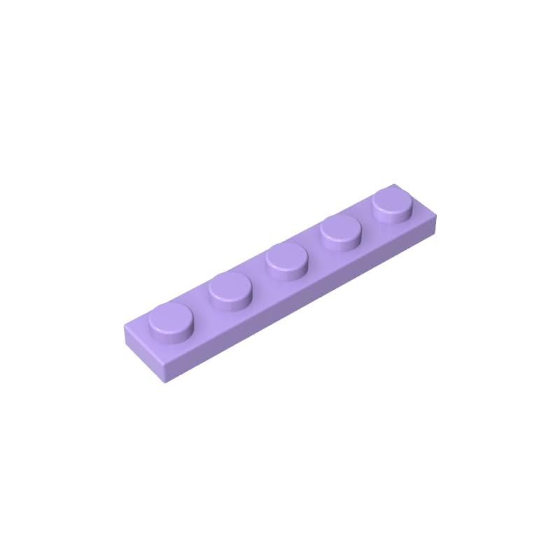 XYEIUGO GDS-90026 78329 Foundation Plate 1x5 Base Plate, Lavender, 50 PCS โ image 1