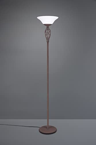 Lampadaire Rustica finition rouille au design rétro haut de gamme - 4