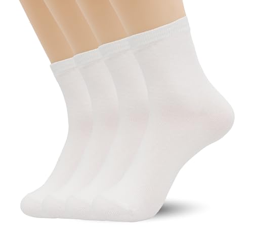 Image of Azwelier Unisex Colorful Quarter Ankle Athletic Socks Breathable Cotton Blend Crew Style 4 Pairs Pack