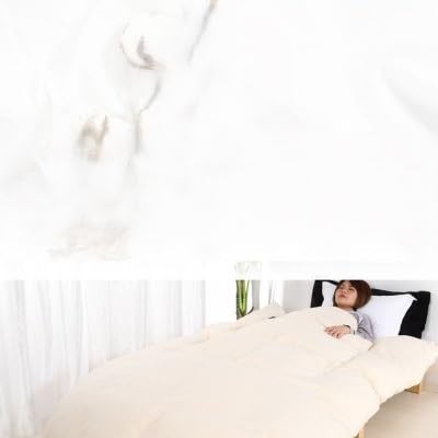 [超長綿100%60番手サテン織]羽毛布団 本掛けセミダブル ホワイトダックダウン93%Dp380