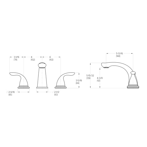 Robinetterie de baignoire romaine Pfister 1T6-5100, finition chrome luxe durable - 6