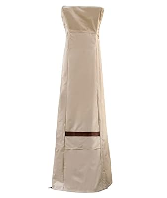 Patio Heater Cover with Zipper, Outdoor Pyramid Stand Up Patio Heater Covers Wateproof 22''L x 22''W x 89''H