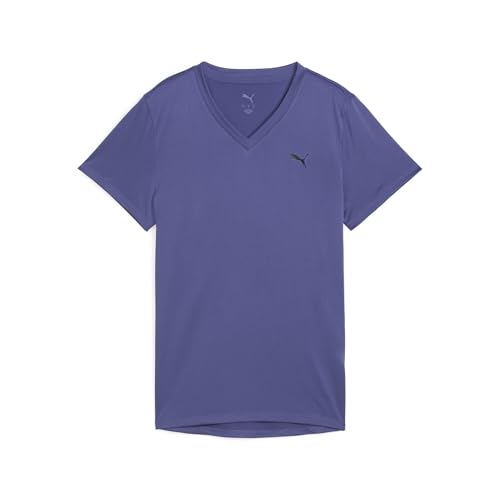 PUMA W TAD Essential Vneck Tee, T-Shirts Mixte, Blue Crystal, M PUMA W TAD Essential Vneck Tee, T-Shirts Mixte, Blue Crystal, M