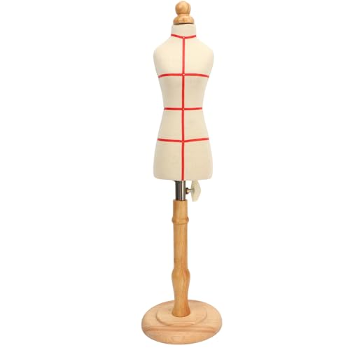 Changor Maniquí de sastre femenino profesional, resistente, duradero, para coser. Altura: 27,5 cm (estilo 2)