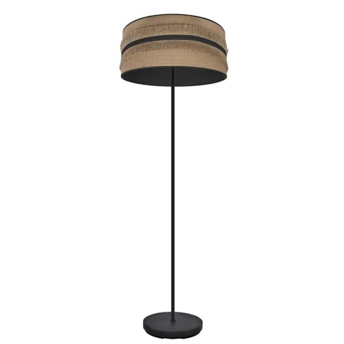 Levitantes Lámpara de pie negra, base saco, bombilla E27, dimensiones 164x40x40 cm, ideal para decorar espacios y brindar iluminación acogedora.
