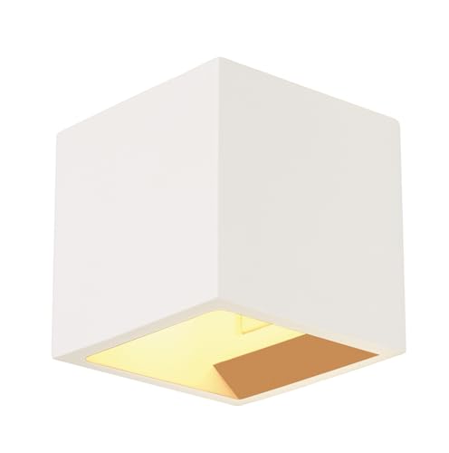 Applique murale G9 carrée en plâtre SLV 148018 pour masquer les défauts