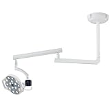 Ceiling Mounted Dental Induction LED Oral Lamp 15 Bulbs Shadowless Operating Light with HD Camera One-Click...