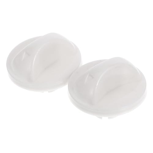 Beaupretty 2個 扇風機 プラスチック製のコントロールノブ エアコン部品 スイッチノブ エアコンのノブ ヒーターノブ交換 浴室換気扇スイッチ タイマーノブ交換 Abs 白い
