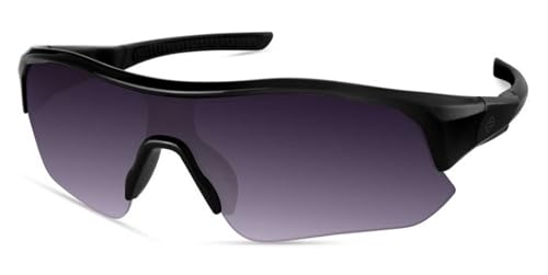 Harley-Davidson Men's Semi-Rimless Sunglasses, Shiny Black w/Gradient Lens