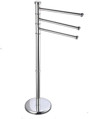 Portasciugamani Autoportante In Acciaio Inox | Base In Marmo, Doppia T, Per Bagno, Altezza 102 Cm - 5