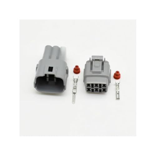 Conector de sensor MT090 6 pines macho hembra compatible con repuesto 6187-6561 3