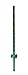 Origin Point Brands Garden Zone Utility Fencing Heavy-Duty Steel Fence Post Green,5ft