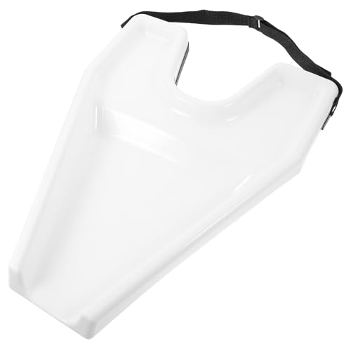 Lavabo para champú portátil de plástico blanco que evita salpicaduras 2