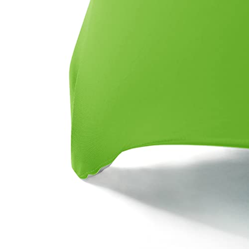 Image of Peomeise 6FT Spandex Table Cover Rectangular Stretch Spandex Tablecloth (Apple Green,6FT)