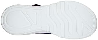 Skechers Kids Girls Glow-Brites Sneaker, Navy/Multi, 5 Toddler | Image 3