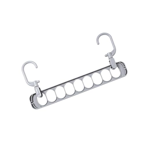 Lurrose 5 Piezas Perchero Multiusos Gris Organizador Ropa Ahorro Espacio Armario Colgador Secado Prendas Hogar