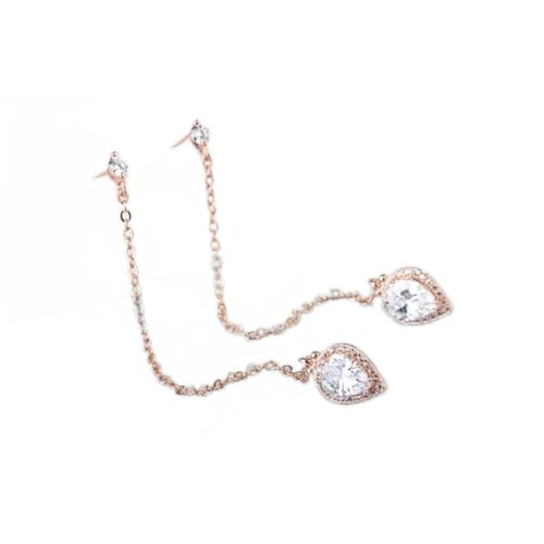 Boucles d'oreilles cœur en argent 925 et zircone cubique d'une brillance pure
