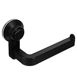 OSALADI 2 Stück Klopapierhalterung handtuchhalter toilettenpapier Badezimmerhandtuchregal An der Wand montierter Gewebehalter papierrollenhalter Wall-Mounted Paper Towel Holder ABS Black