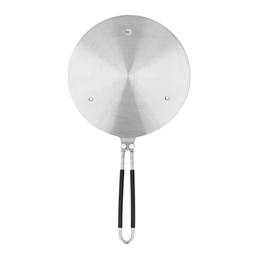 Sunicon Heat Diffuser Plate for Gas Stove, Stainless Steel Induction Adapter Plate Fast Even Heat Induction Adapter Plate with Long Handle (20#)