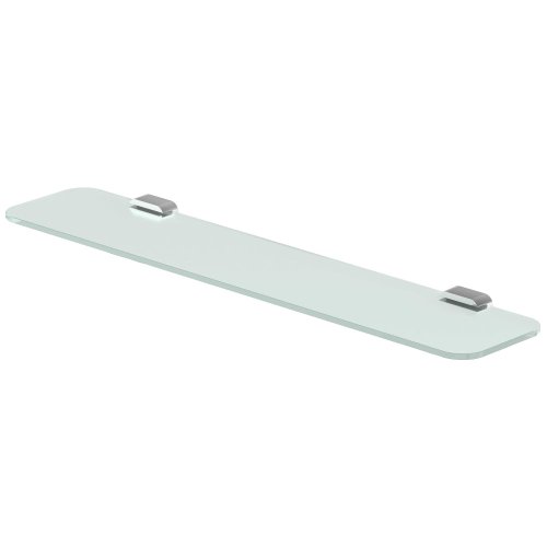 Lenz Aura Galrie en Cromo, 60 cm, Cristal Satinado, Pegar o taladrar – 3406202