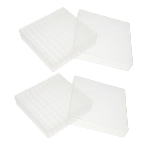 NAMOARLY Cryogenic Box Tube Slots Freezer Storage Vial Holder Small Tube Storage Case Pp Material