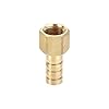 sourcing map Brass Barb Hose Fitting Connector Adapter 8mm Barbed x G1/8 Female Pipe with Hose Clamp 2Set #4