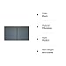 Magnetic Garage Door Screen 2 Car – 7’h x 16’w Ultra-Durable 60g Fiberglass Mesh – Strong High-Energy Magnets – Weighted Bottom – Full-Frame Adhesive Tape – by Sentry Screens