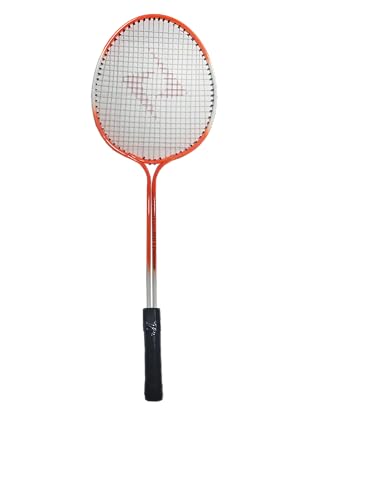 Image of Double Shaft Aluminium Badminton Racquets | Lightweight, Durable & Strong | Full Size Multicolor Strung Badminton | 2 Rackets with 3 Plastic Shuttle Cock