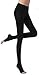 BriteLeafs Opaque Compression Stocking Pantyhose Therapeutic 20-30 mmHg Open Toe - Firm Support Gradient Compression, Professional Grade (Large, Black)