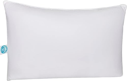 East Coast Bedding Almohada estándar Cozy Dream Firme Almohada de hotel, apoyo medio, tamaño estándar de 20 x 26 pulgadas, almohadas de plumas de ganso, paquete de 1