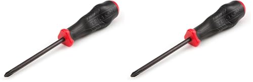 TEKTON #2 Phillips High-Torque Black Oxide Blade Screwdriver | 26673 | Made in USA (Pack of 2)