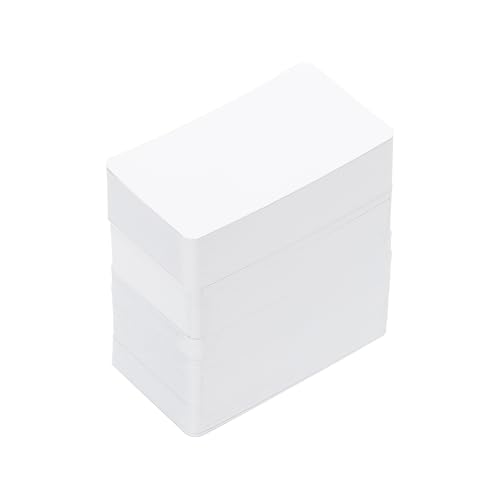 PATIKIL Cartões de visita de papel em branco de 8,88 cm x 5 cm, pacote com 600 pequenos cartões de m
