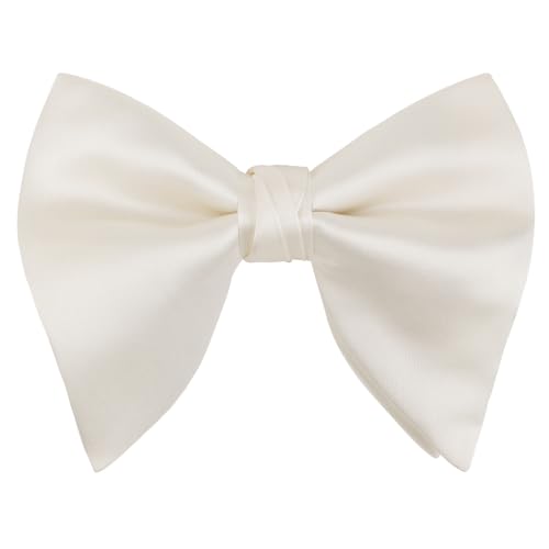 Image of Alizeal Velvet Pre-tied Adjustable Bow Tie for Men Oversize Formal Solid Tuxedo Bowtie