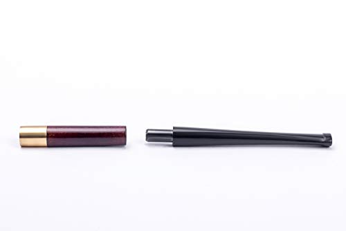 Dr. Watson - 3.9\" Short Wooden Cigarette Holder, fits Extra Slim Cigarettes, Smooth Finish, Handmade - Thumbnail 7