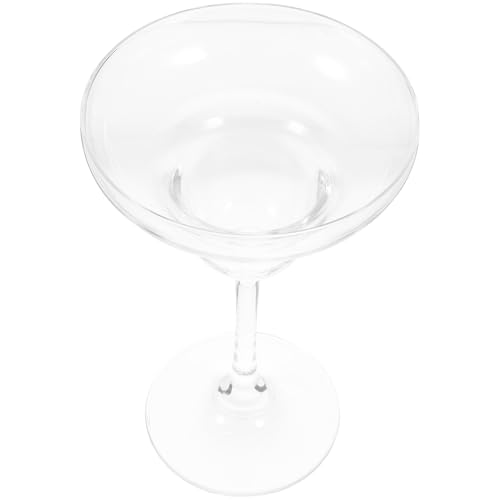 DECORNIJIA Verre à Margarita en Verre Transparent 220 Ml Coupe à Cocktail Multifonction pour Vin Rouge et Vin Mousseux Haut Pied Stable pour Bar et Fête