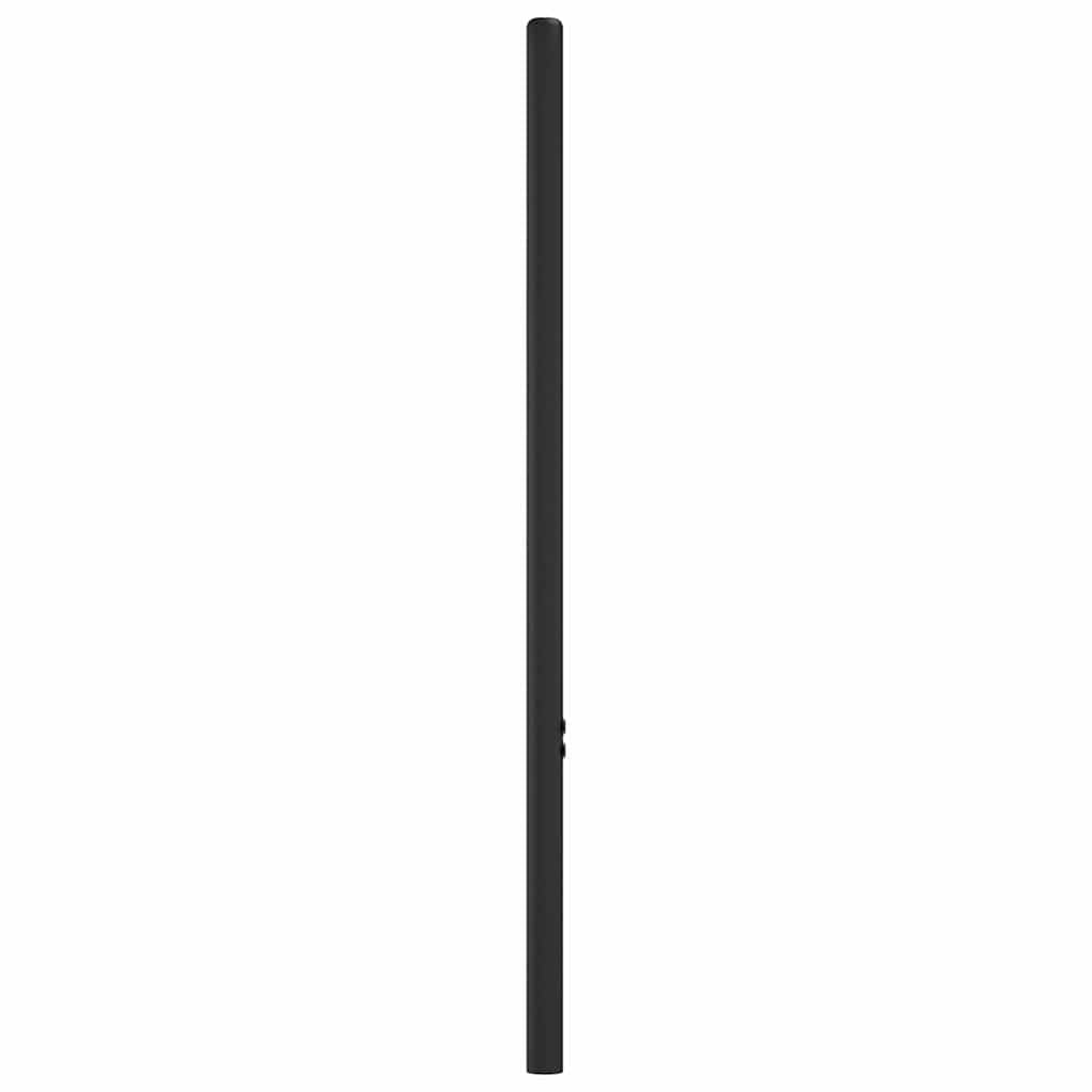 Cabecero de metal de 100 cm de acero con recubrimiento de polvo negro para colchón de 100 cm