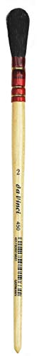 da Vinci Gilding Series 450 Gilder Duster Brush, Round Oval Black Goat Hair