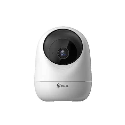 Câmera de Segurança IP Wi-Fi Sieco S33, Resolução 3MP (2048x1536), Pan/Tilt 360°, Visão Noturna, Áudio Bidirecional, Detecção de Movimento, Compatível com Alexa e Google - Garantia 3 Anos