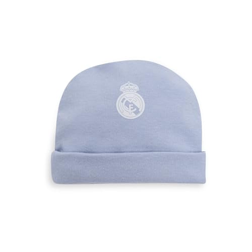 Miniatura 5 de Interbaby - Set Regalo 5 Piezas Del Real Madrid - Primera Puesta Bebé Recien Nacido - Compuesto Por Gorro, Camisa, Polaina, Manopla Y Babero. Edad 0-6 Meses.