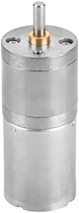 Gear Motor 12 V 25 mm DC 12 V GA25YN370 Metal Gear Motor with Low Speed for Electronic Lock (12 V 1000 RPM)